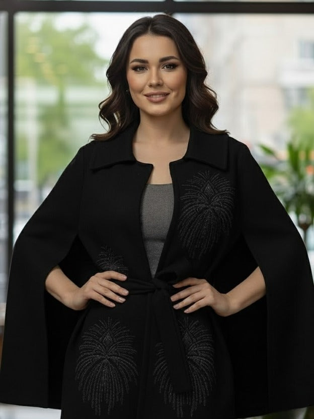 Luxury Embellished Belted Shrug