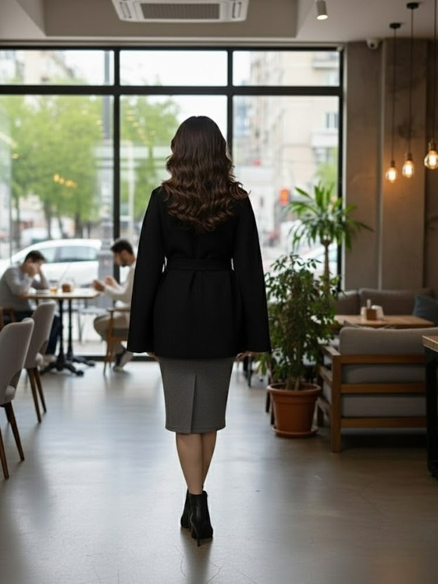 Luxury Embellished Belted Shrug