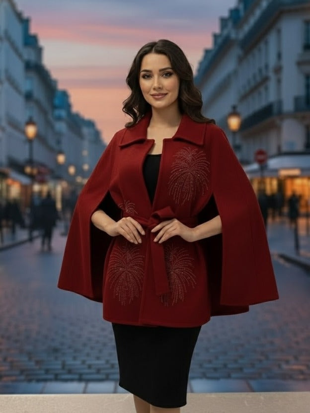Luxury Embellished Belted Shrug