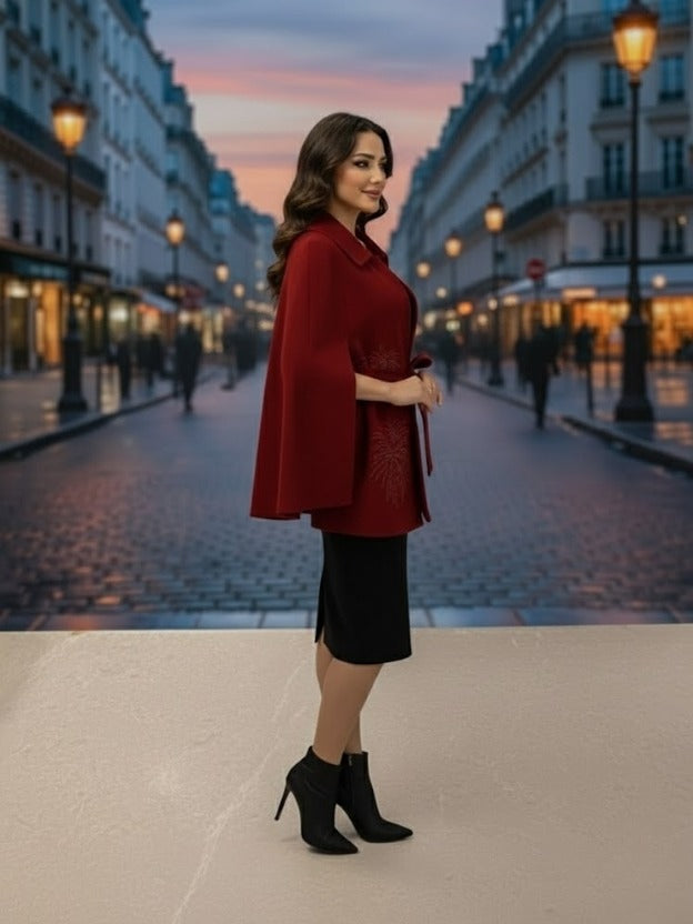 Luxury Embellished Belted Shrug