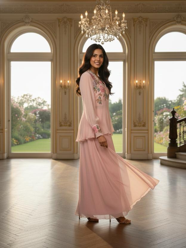Women’s Stylish Peplum Co-Ord Set for Party & Occasion