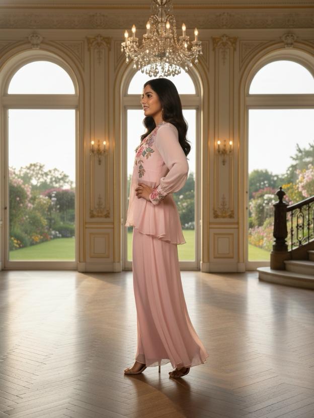 Women’s Stylish Peplum Co-Ord Set for Party & Occasion