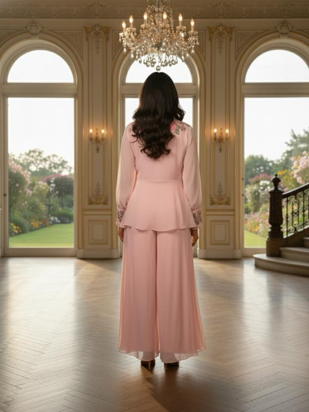 Women’s Stylish Peplum Co-Ord Set for Party & Occasion