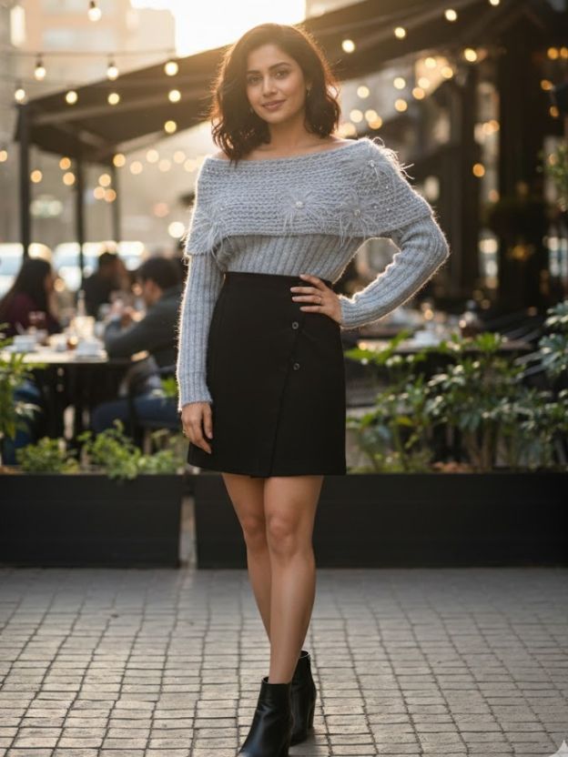 Soft Knit Off-Shoulder Sweater Top for Women