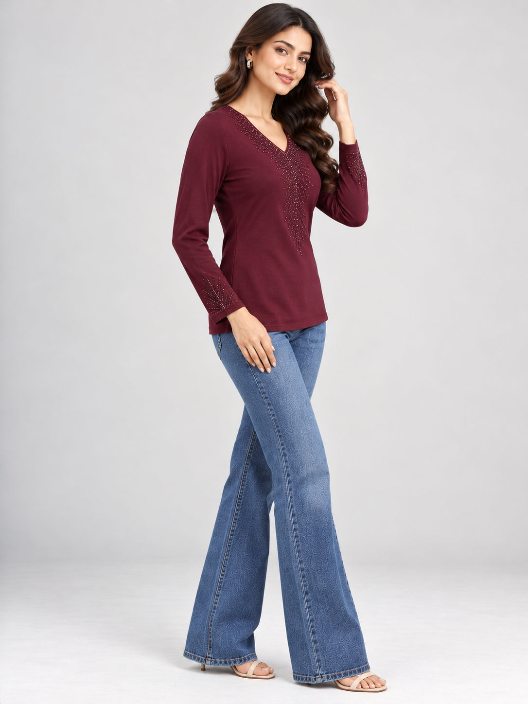 Woman Embroidered Top