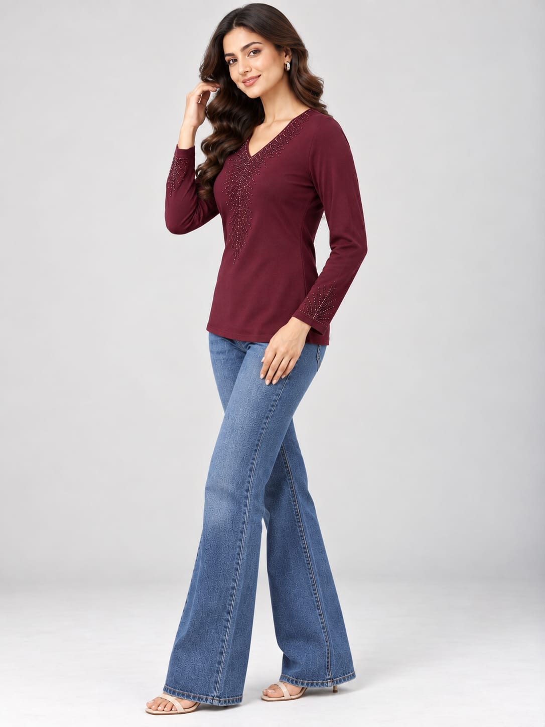 Woman Embroidered Top