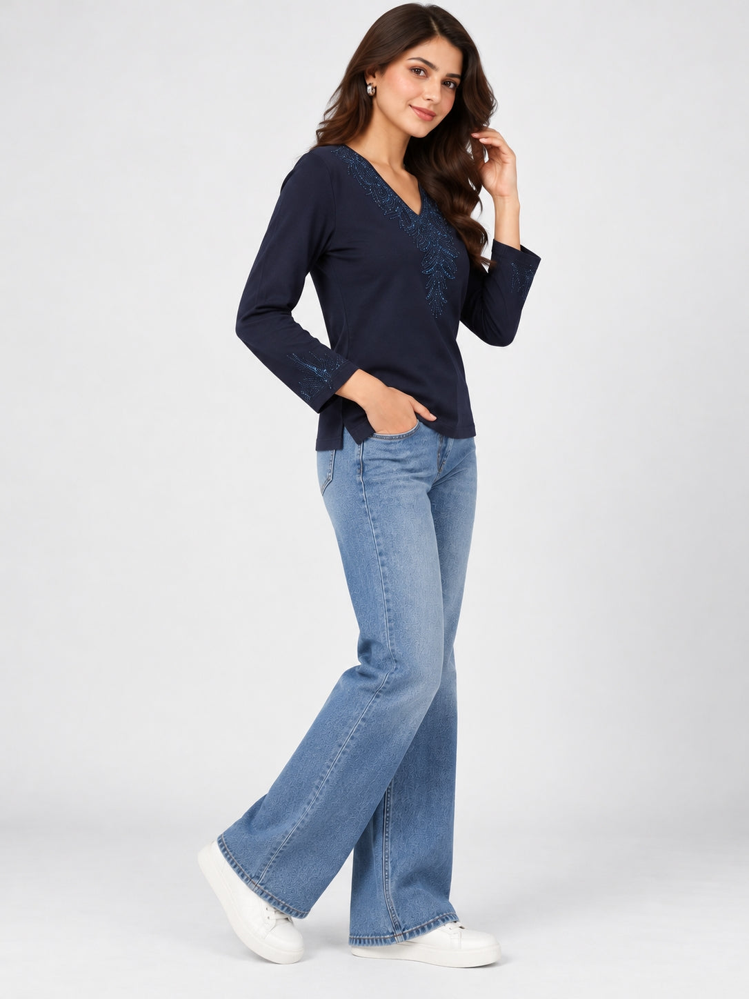 Woman Embroidered Top