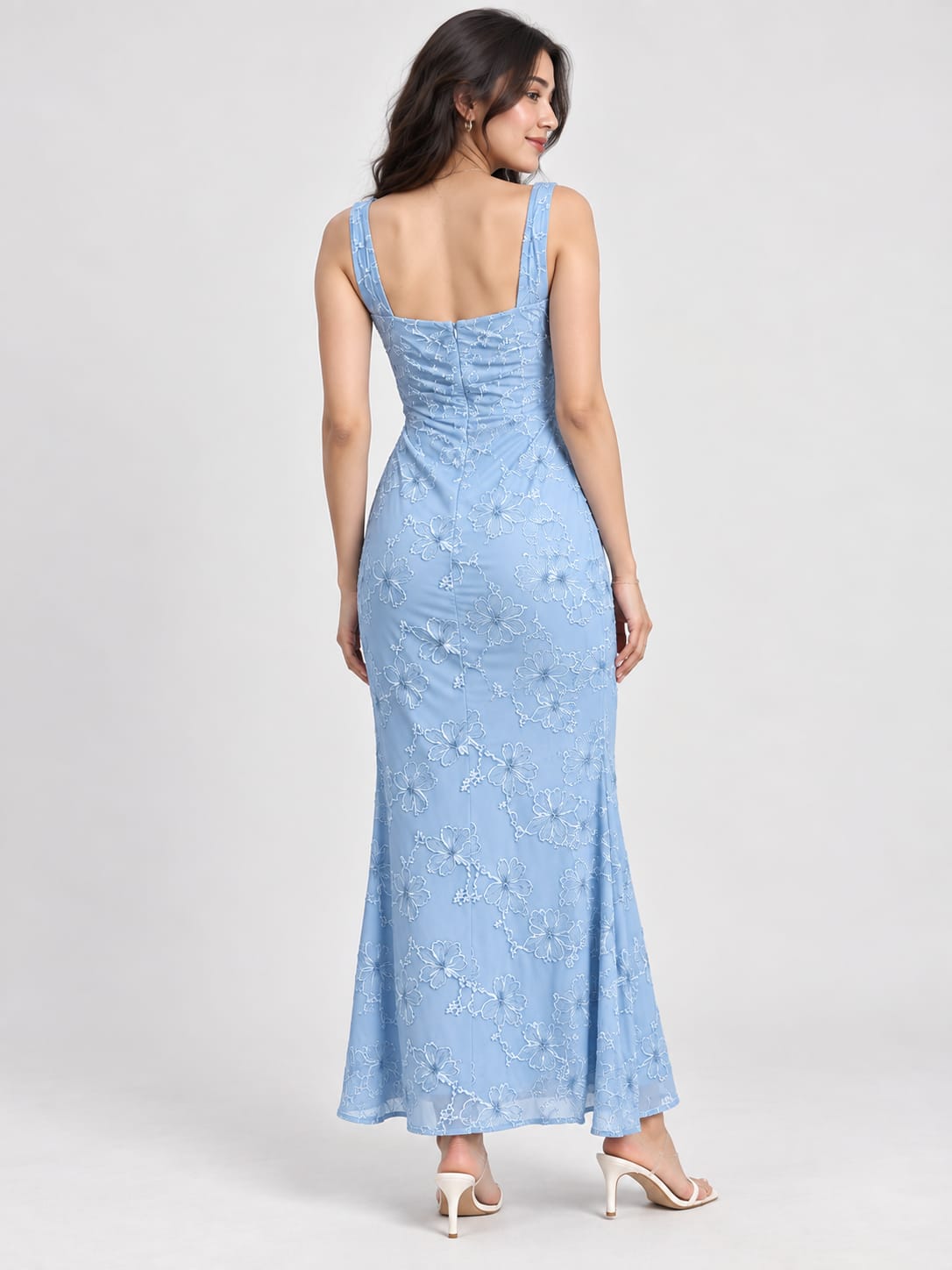 Woman floral dress