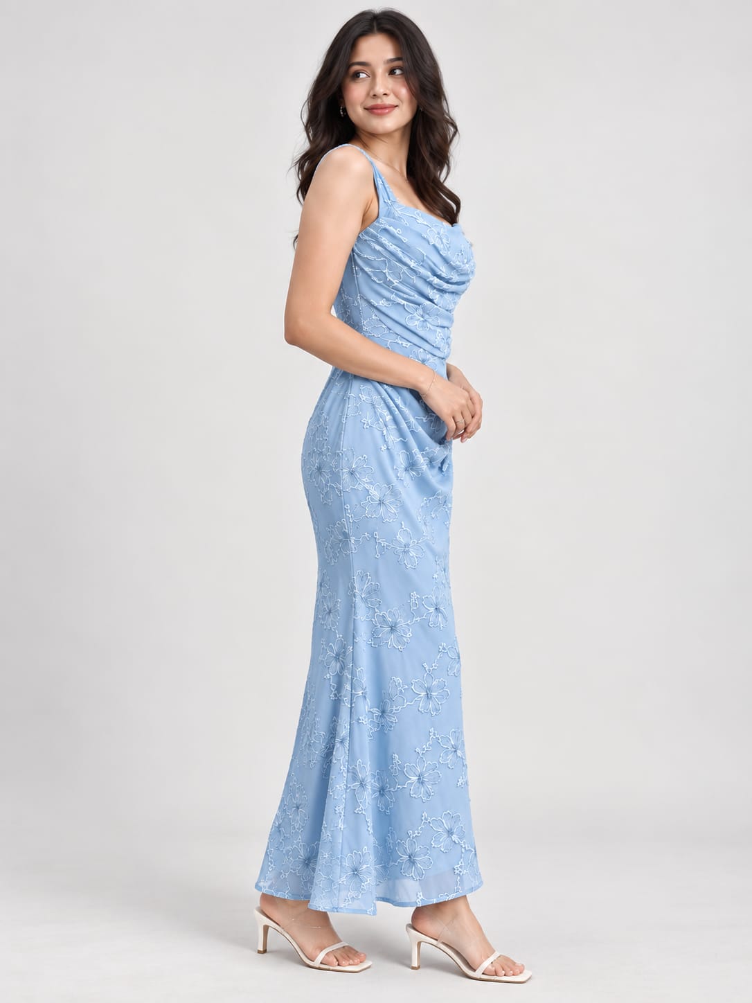 Woman floral dress