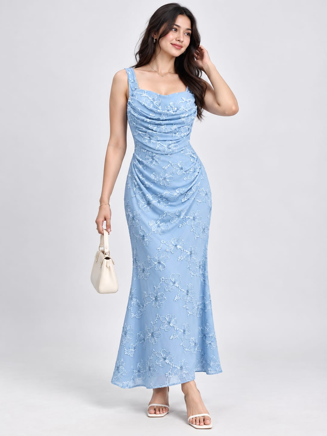 Woman floral dress