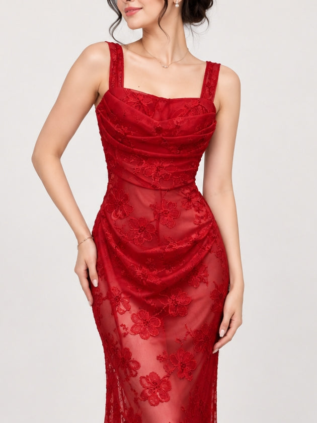 Woman floral dress