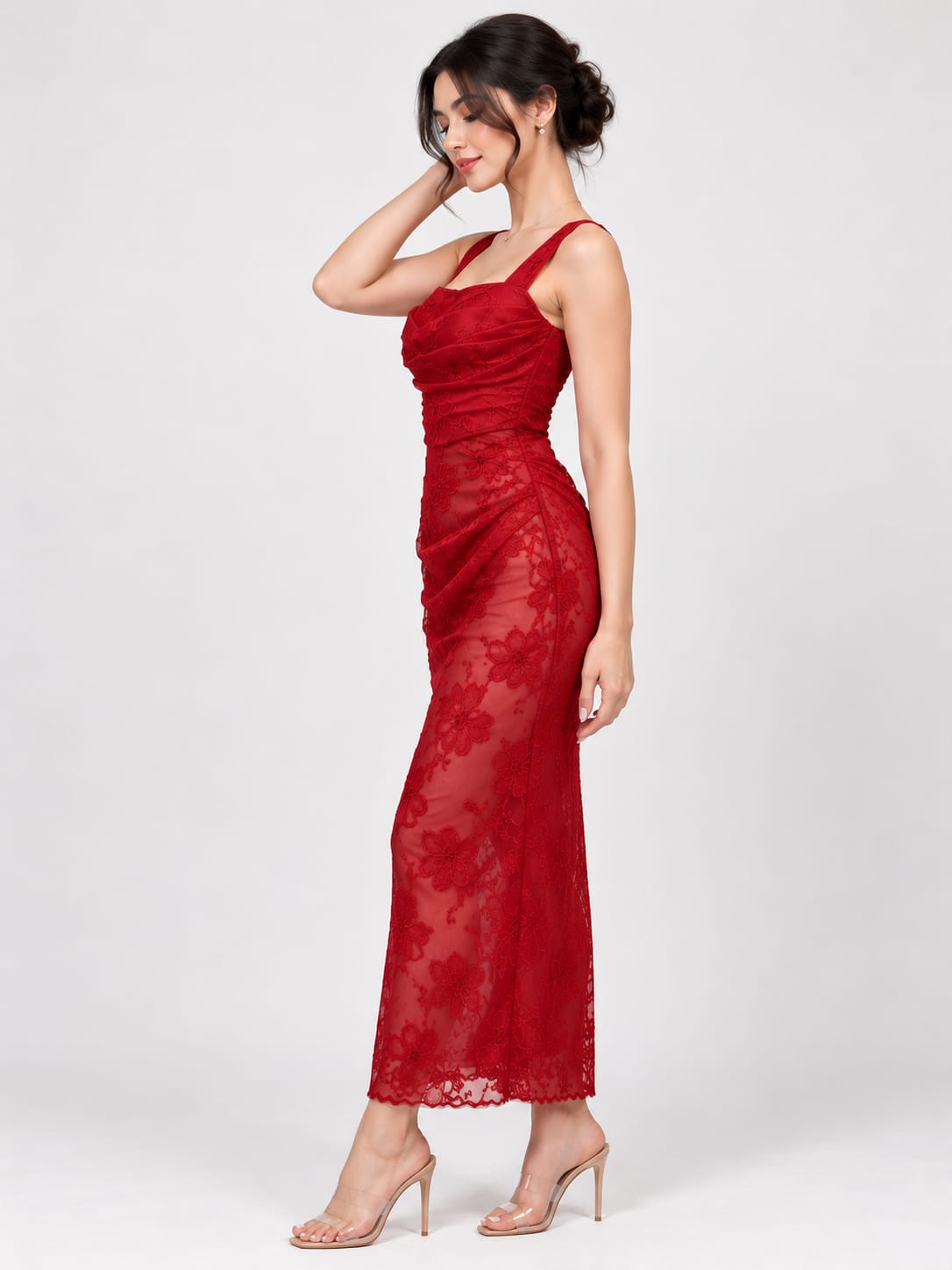 Woman floral dress