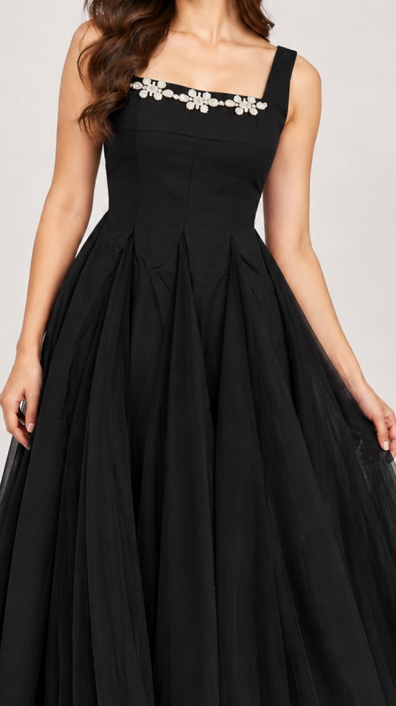 Woman net floral dress