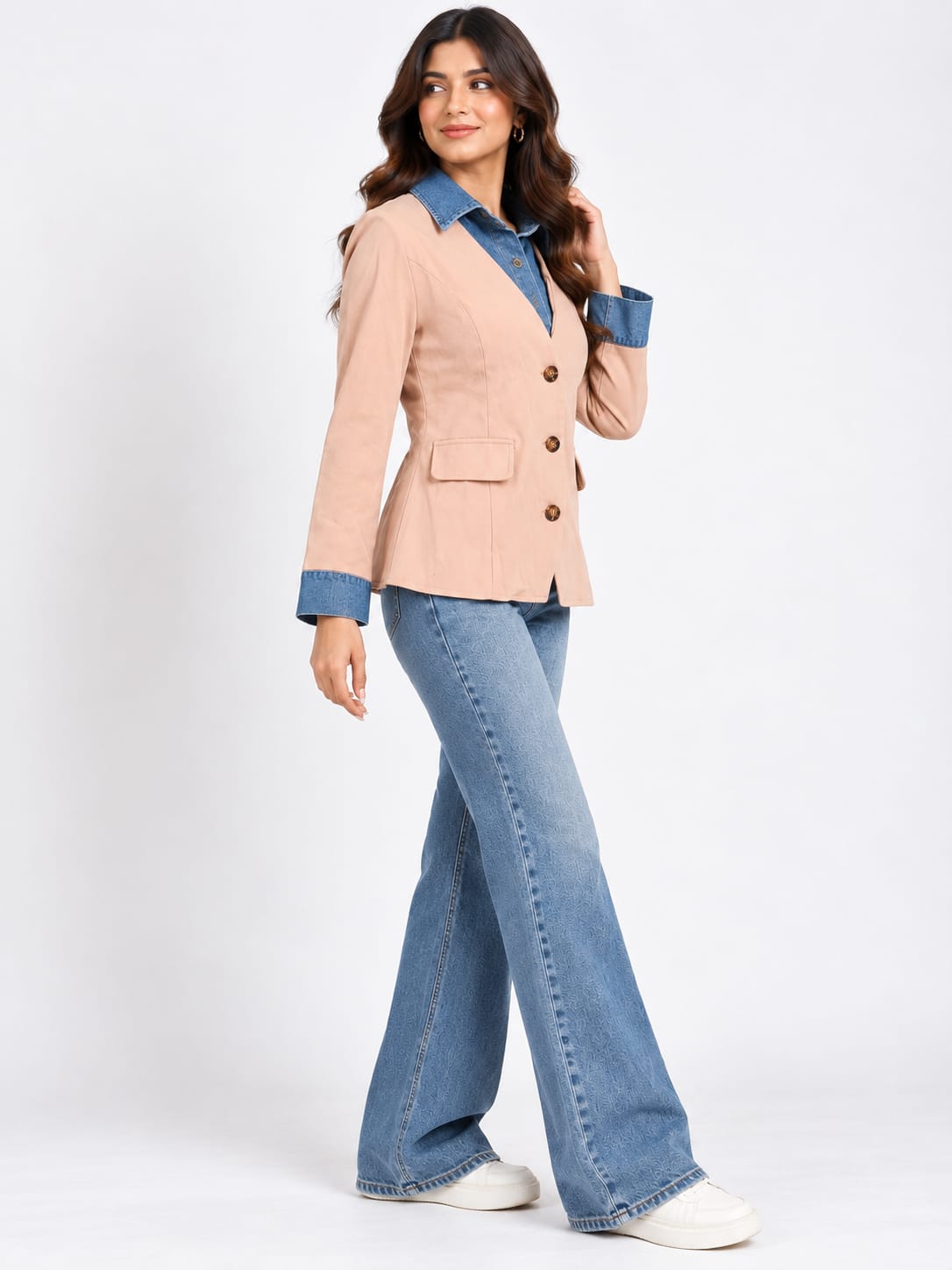 Woman Denim Blazer Style