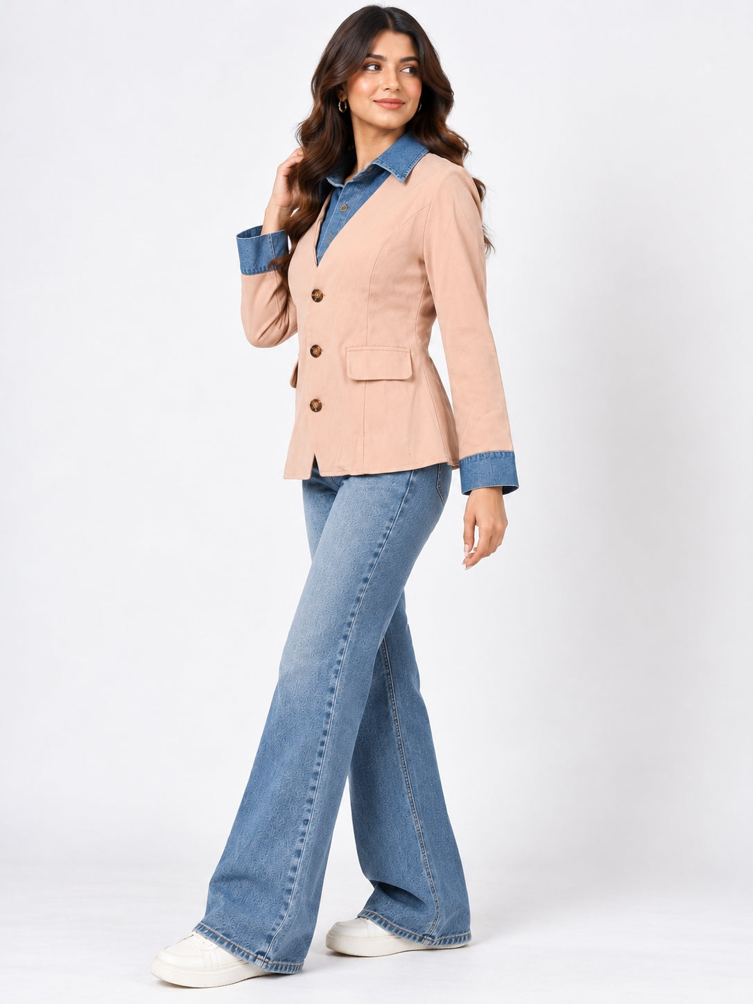 Woman Denim Blazer Style