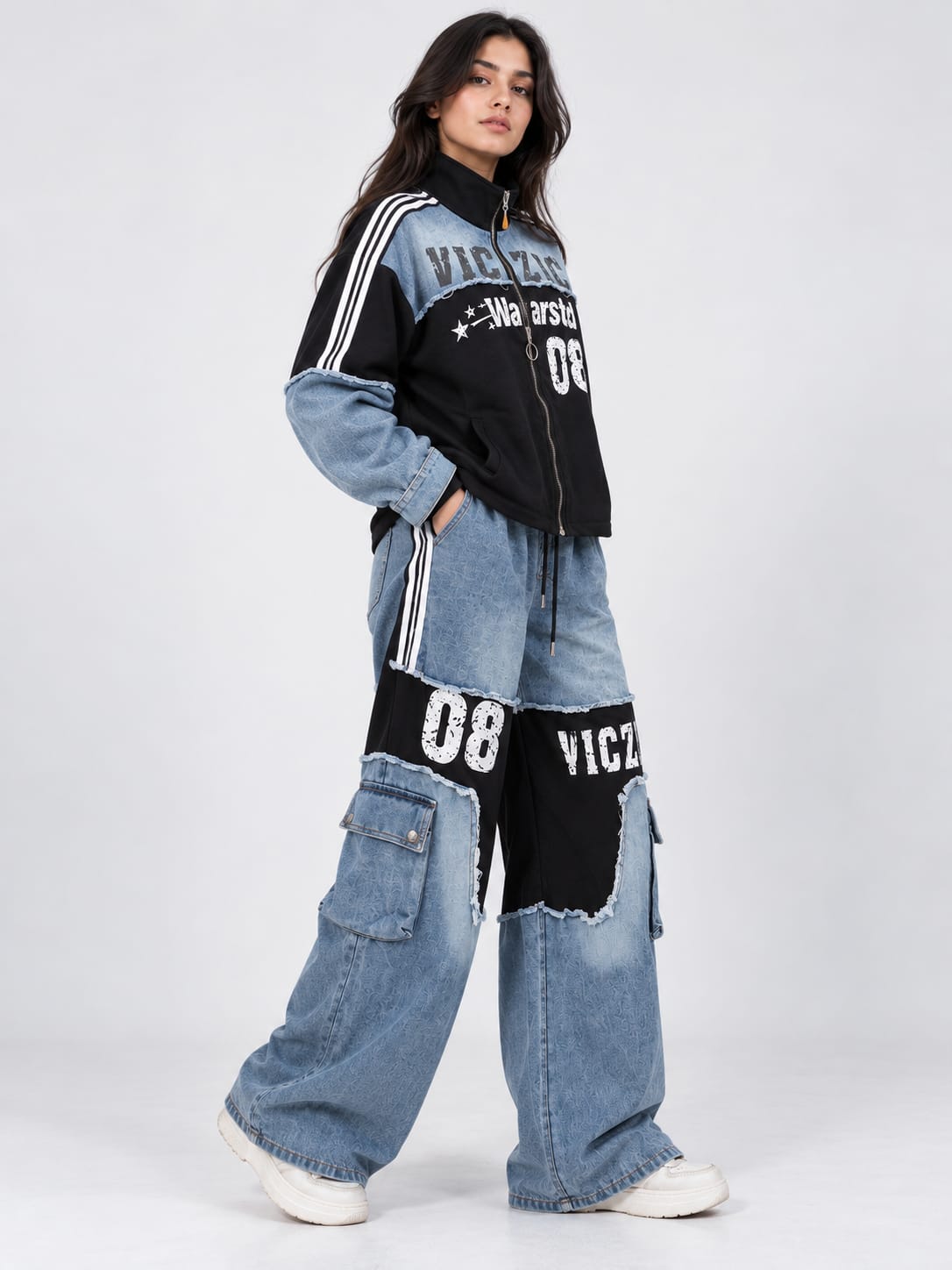 Blue Denim Graphic Co-Ord