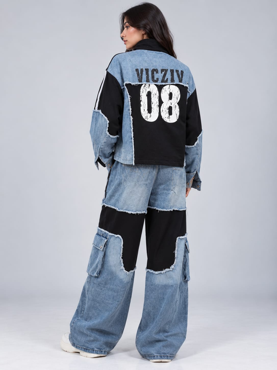 Blue Denim Graphic Co-Ord