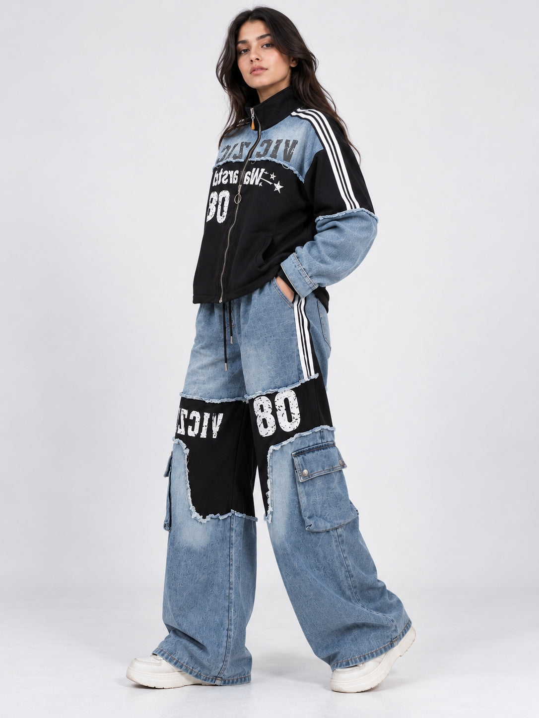 Blue Denim Graphic Co-Ord