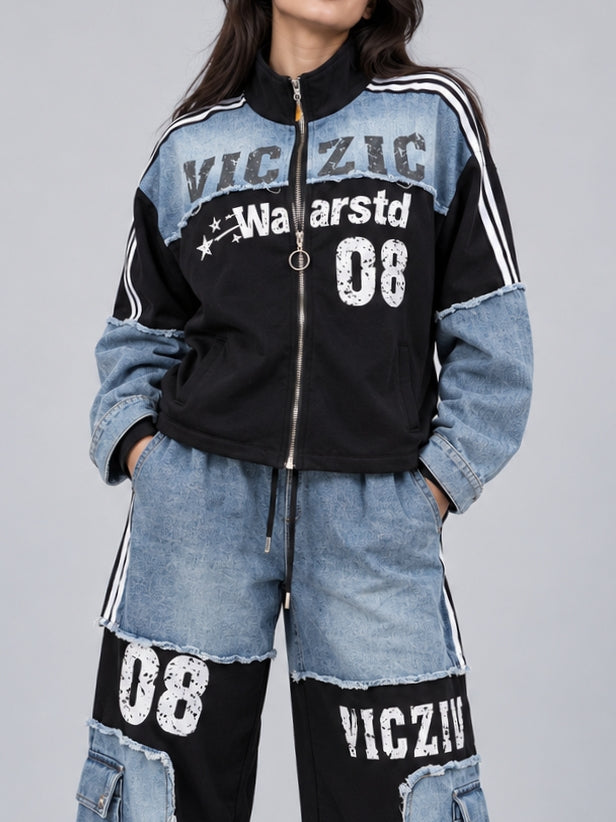 Blue Denim Graphic Co-Ord