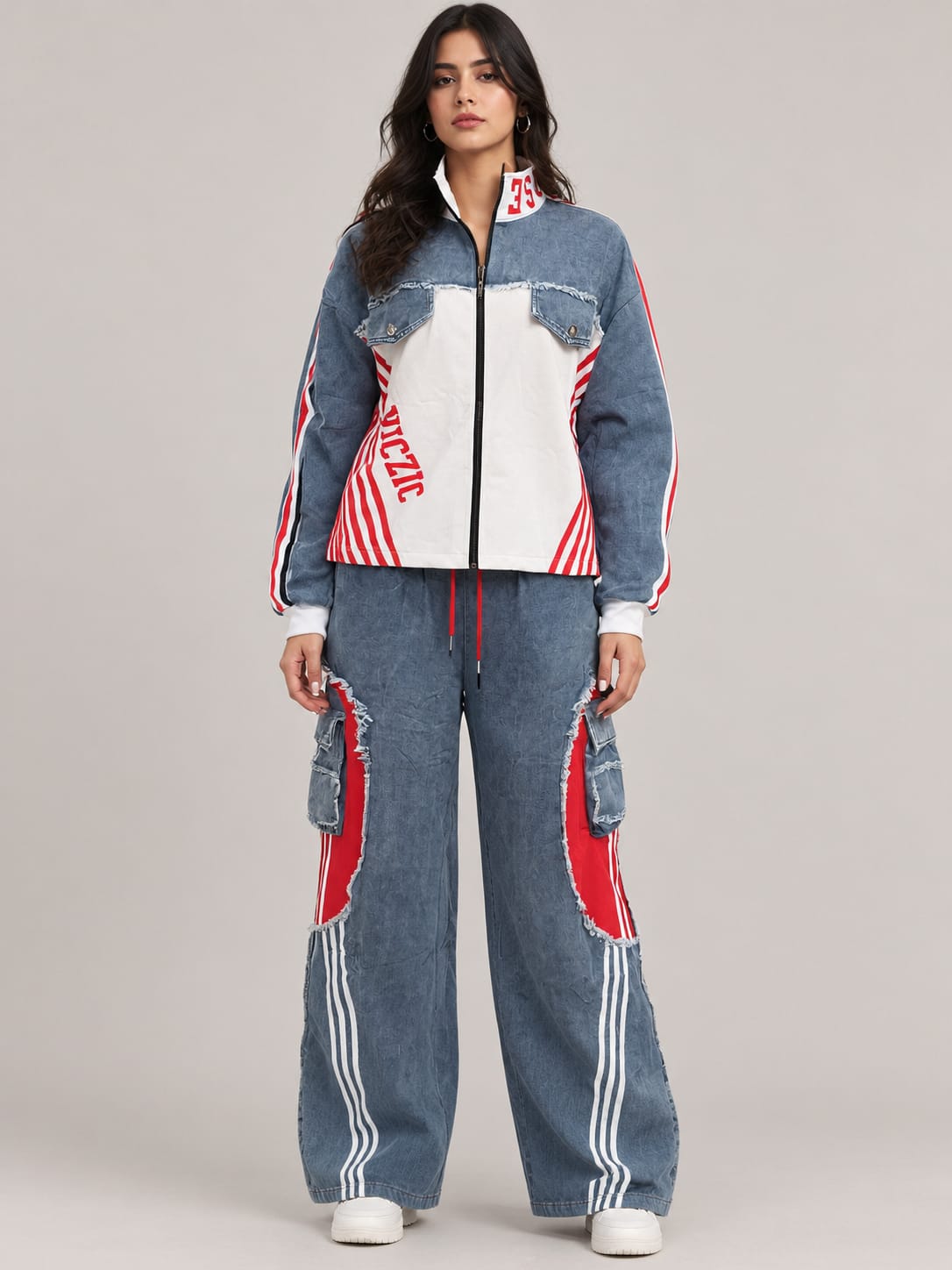 Blue Red Racing Co-Ord Set