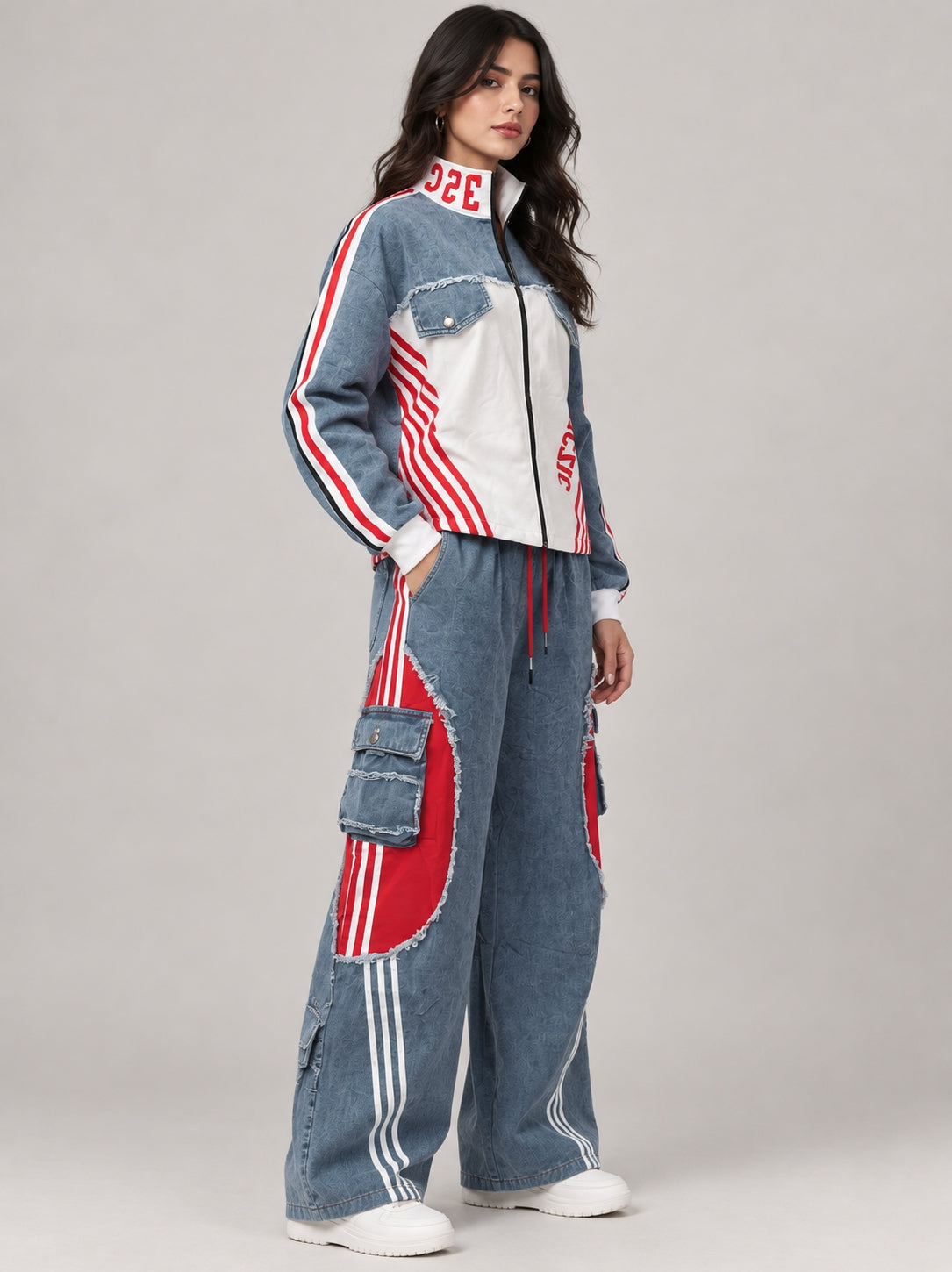 Blue Red Racing Co-Ord Set
