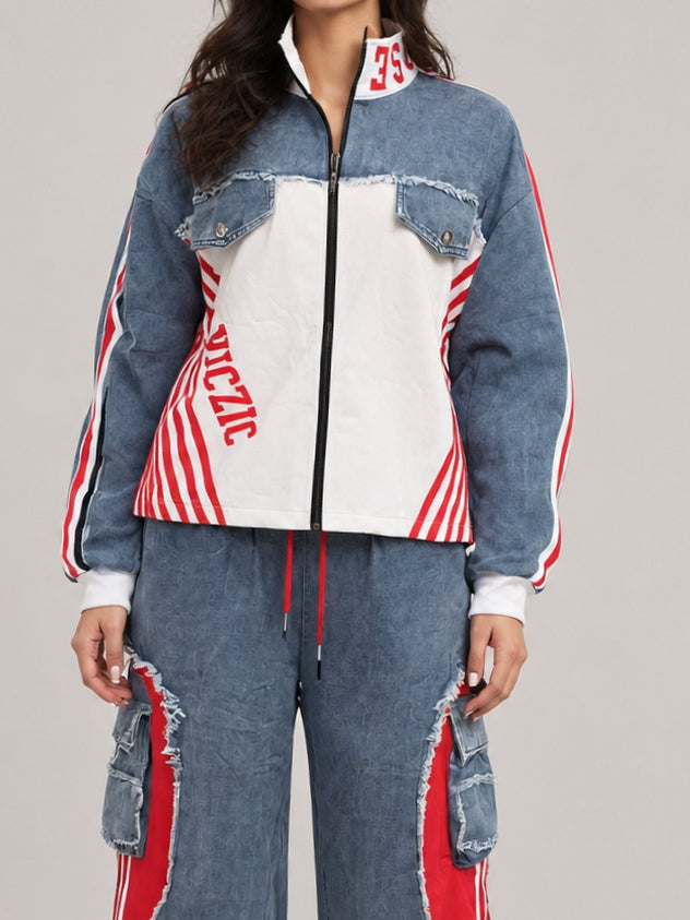 Blue Red Racing Co-Ord Set