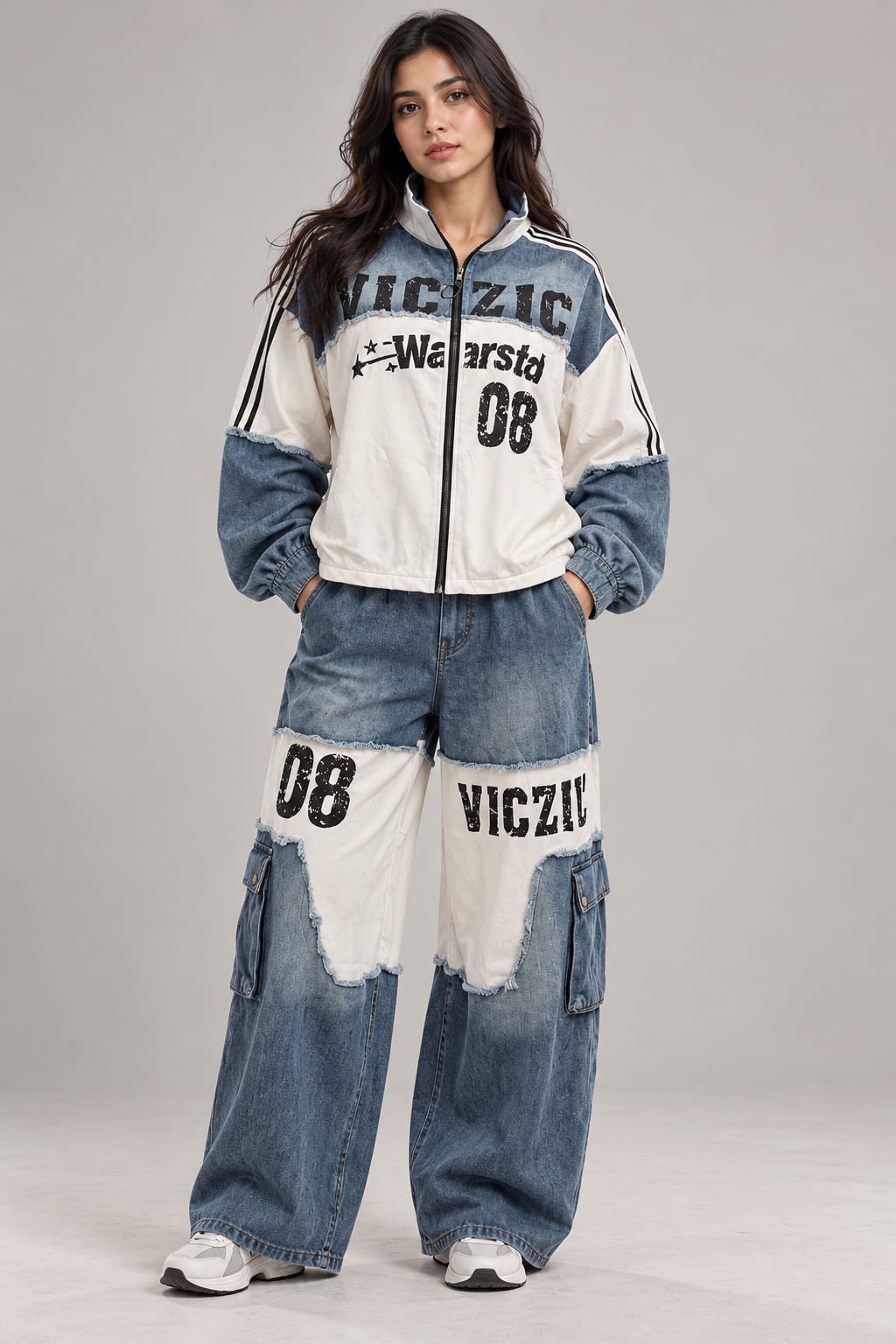 Blue Denim Graphic Co-Ord