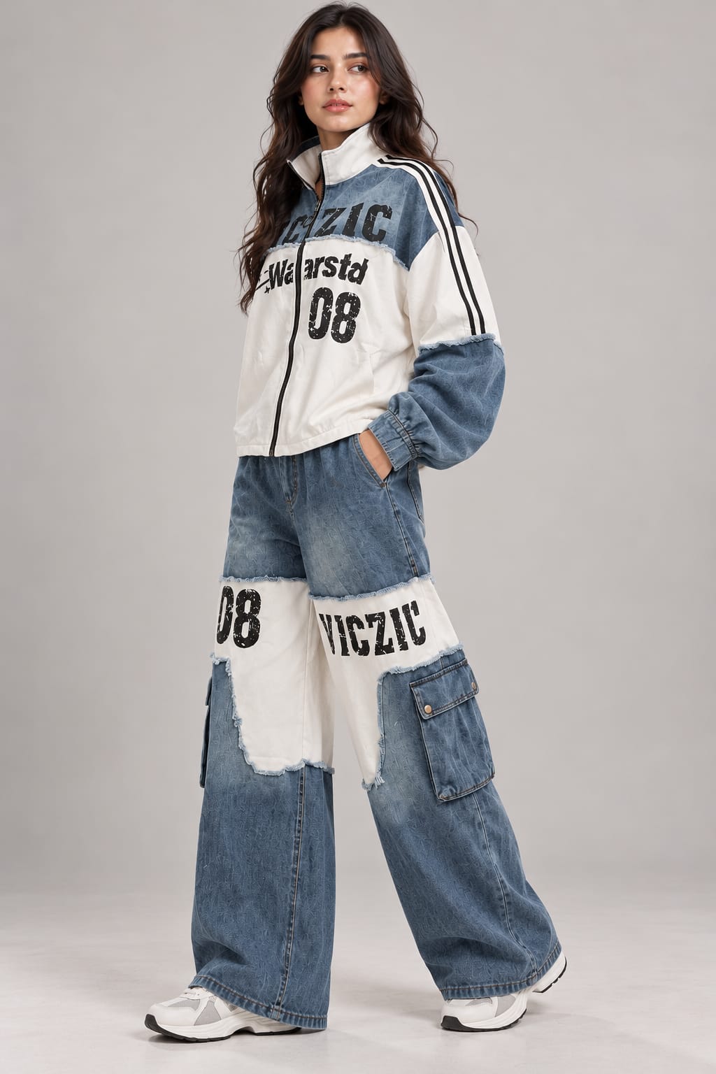 Blue Denim Graphic Co-Ord