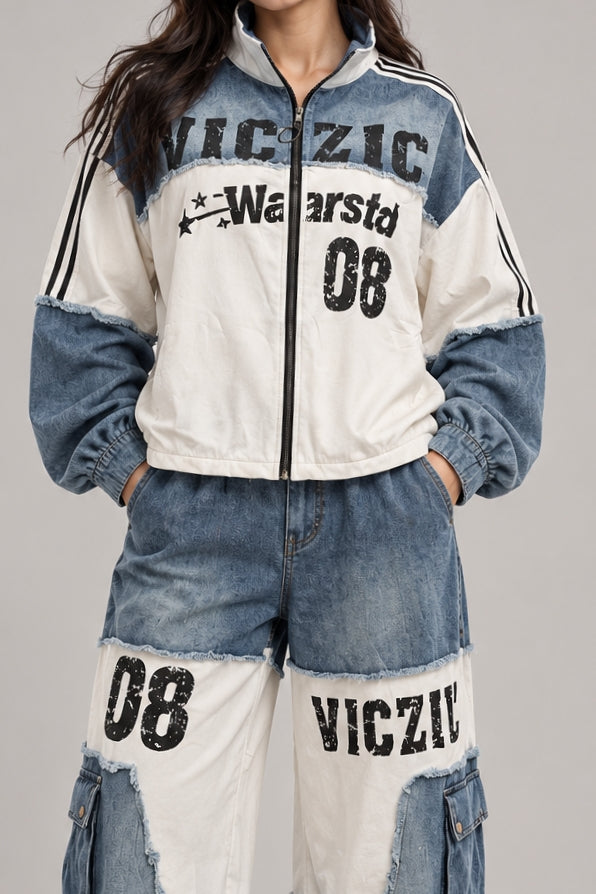Blue Denim Graphic Co-Ord