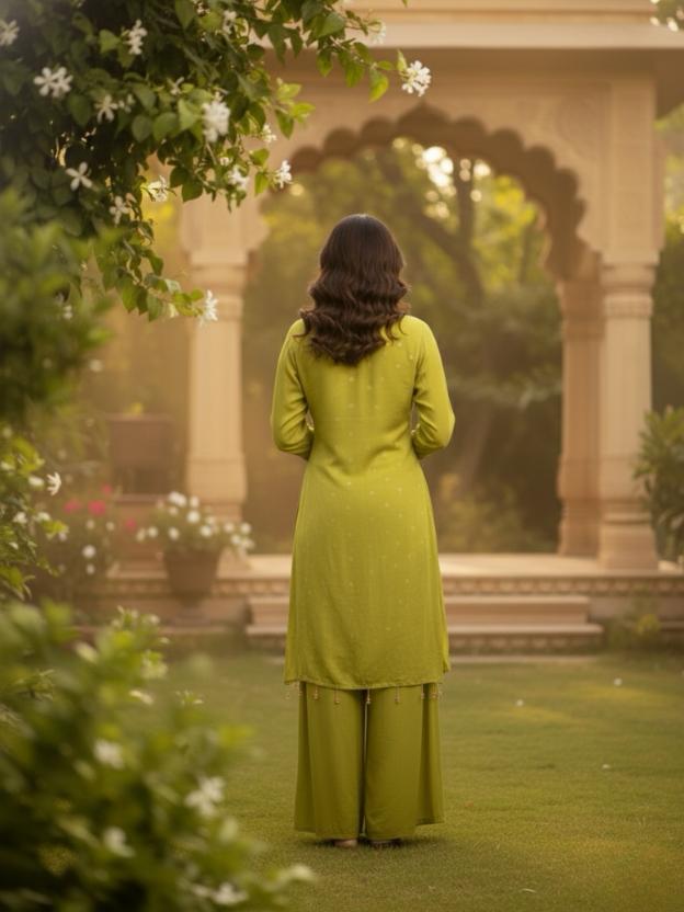 Elegant Women’s Ethnic Co-Ord Set with Embroidered Kurta