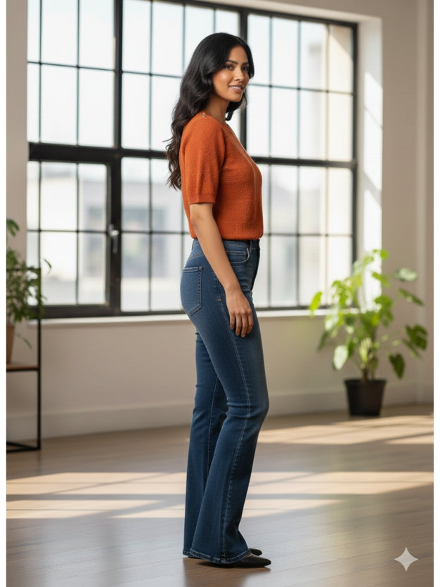 Short Sleeve Knit Top | Lightweight Textured for Daily Wear