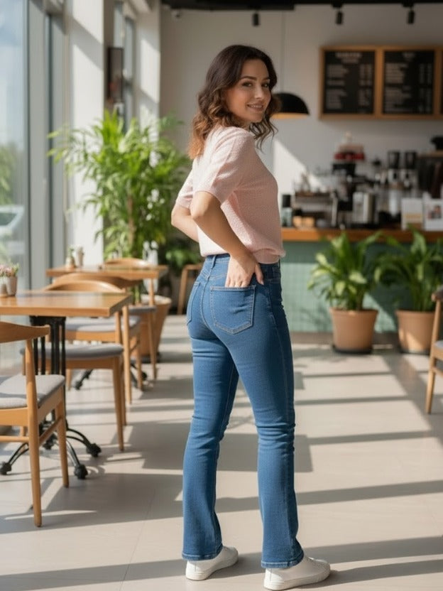 Short Sleeve Knit Top | Lightweight Textured for Daily Wear
