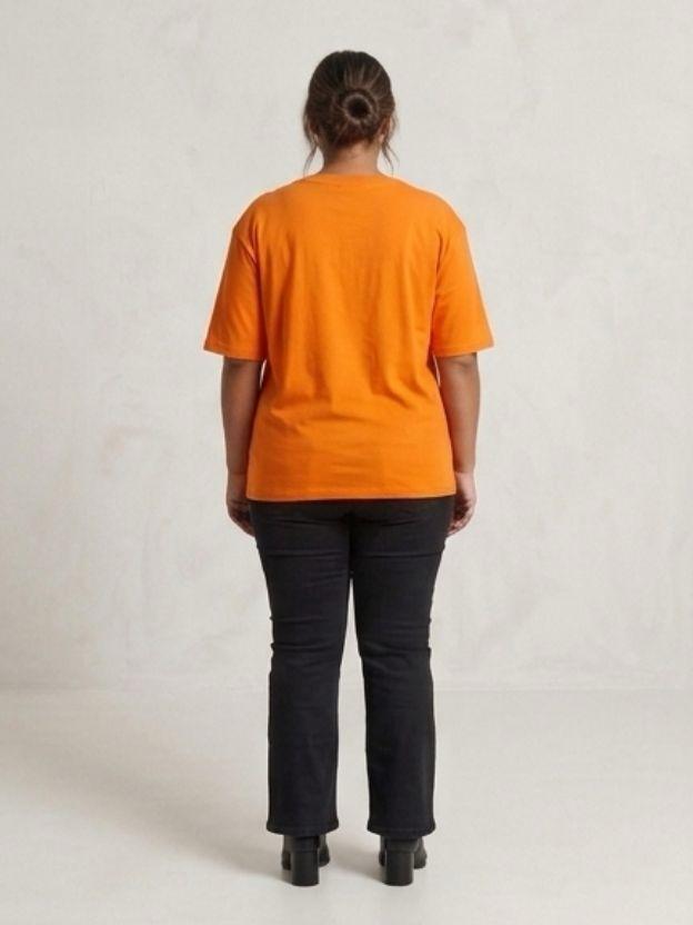 Oversized Sequin Patched Graphic Tee - Plus Size Streetwear T-Shirt