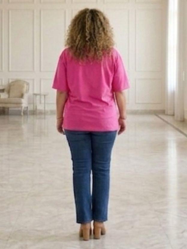 Oversized Sequin Patched Graphic Tee - Plus Size Streetwear T-Shirt