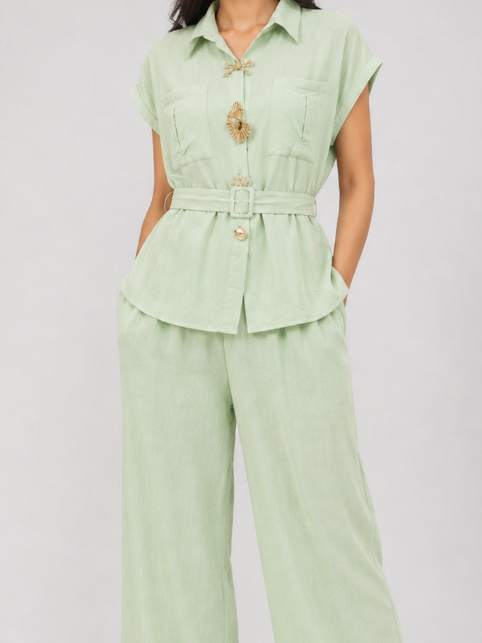 Elegant Sleeveless Co-ord Set