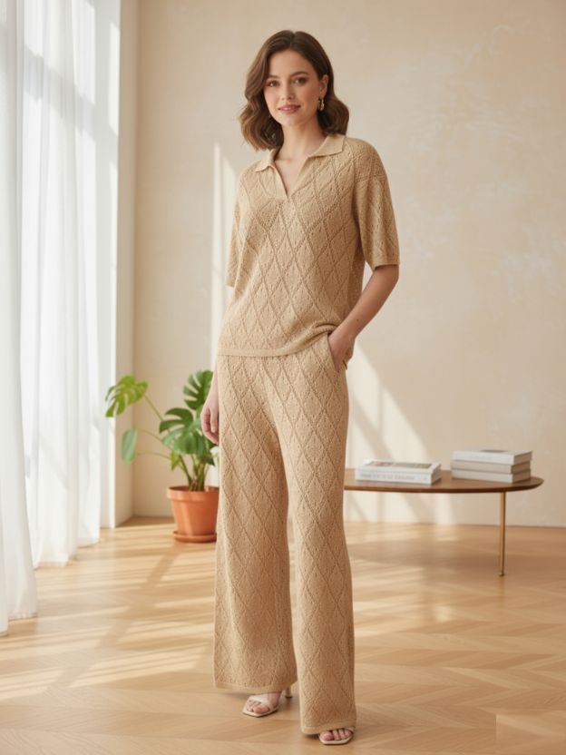 Textured Knit Co-ord Set