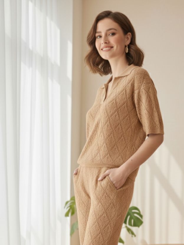 Textured Knit Co-ord Set