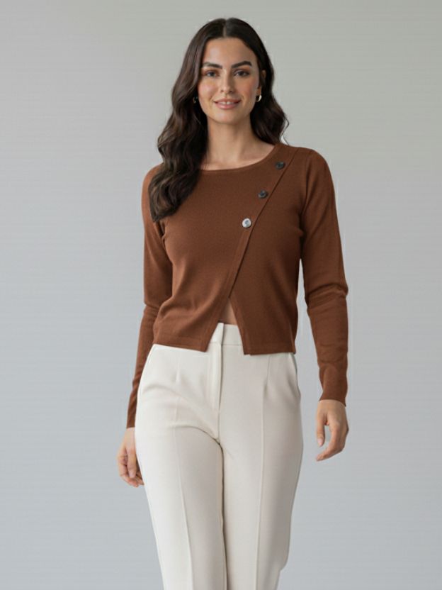 Women's Classic Button-Front Cardigan