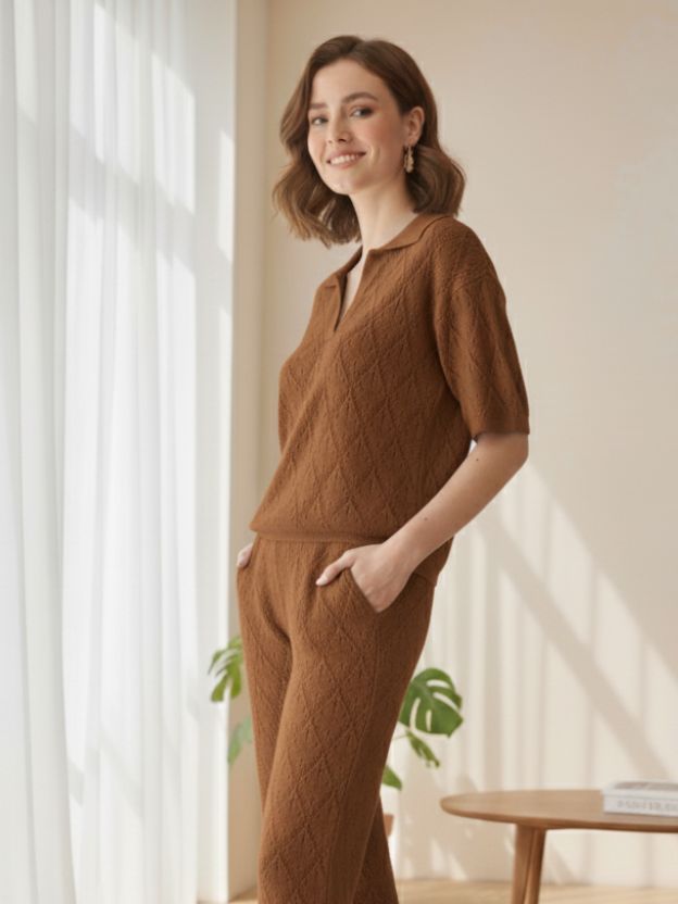 Textured Knit Co-ord Set